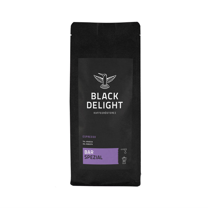 BLACK DELIGHT Bar Spezial Espresso, ganze Bohne 250g