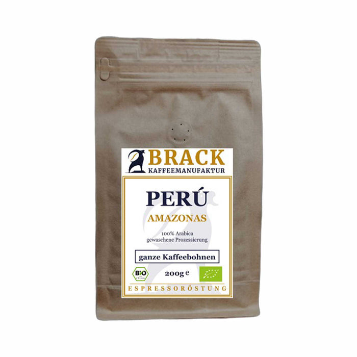 BRACK Bio-Kaffee Espresso Peru, ganze Bohne, 200g
