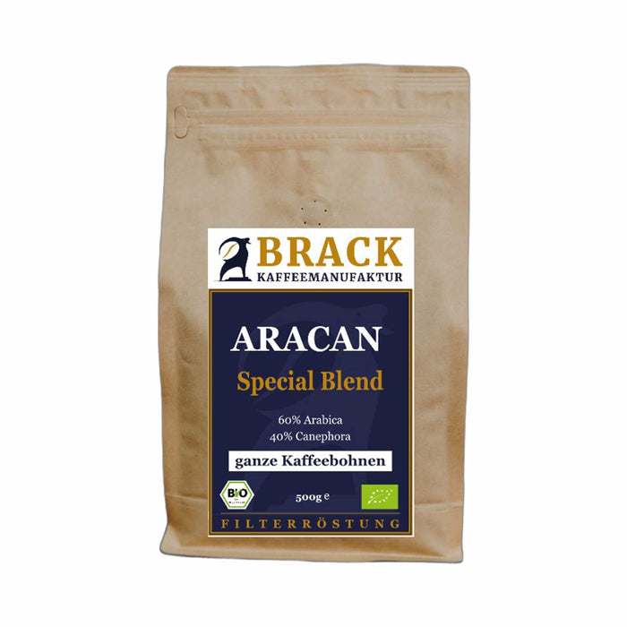 BRACK Bio-Kaffee Filter Aracan, ganze Bohne, 500g