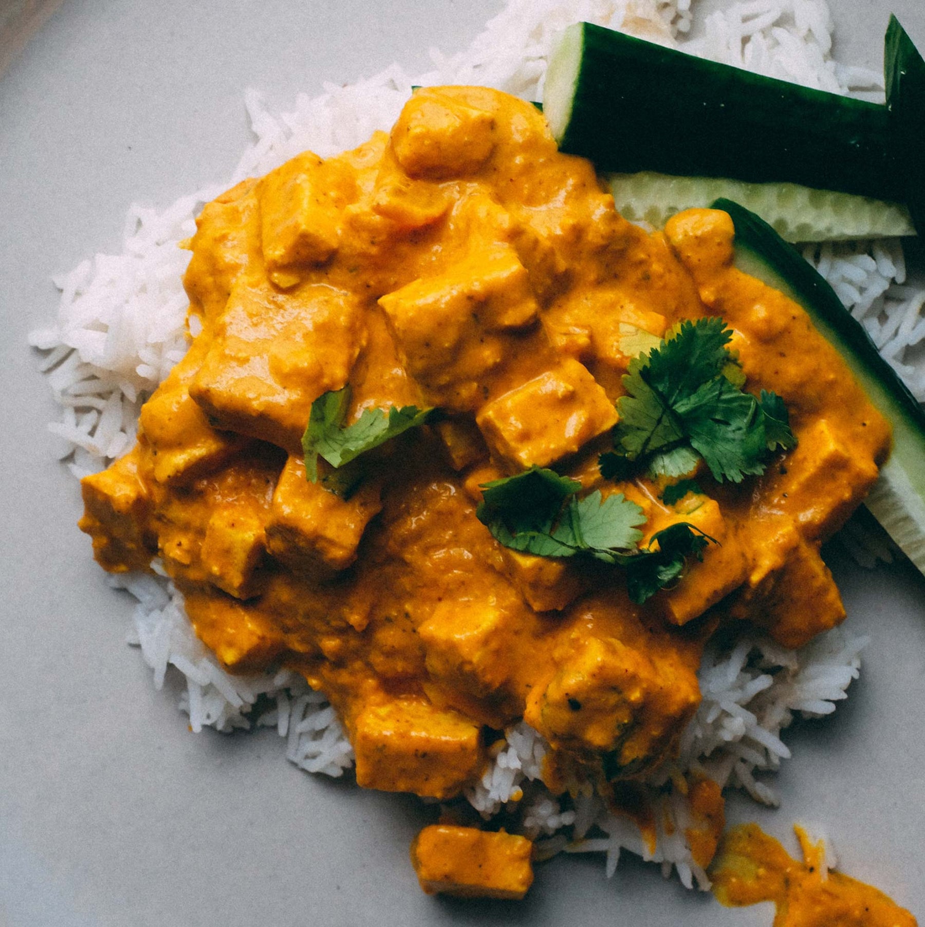 Tofu-Curry mit Kokosmilch