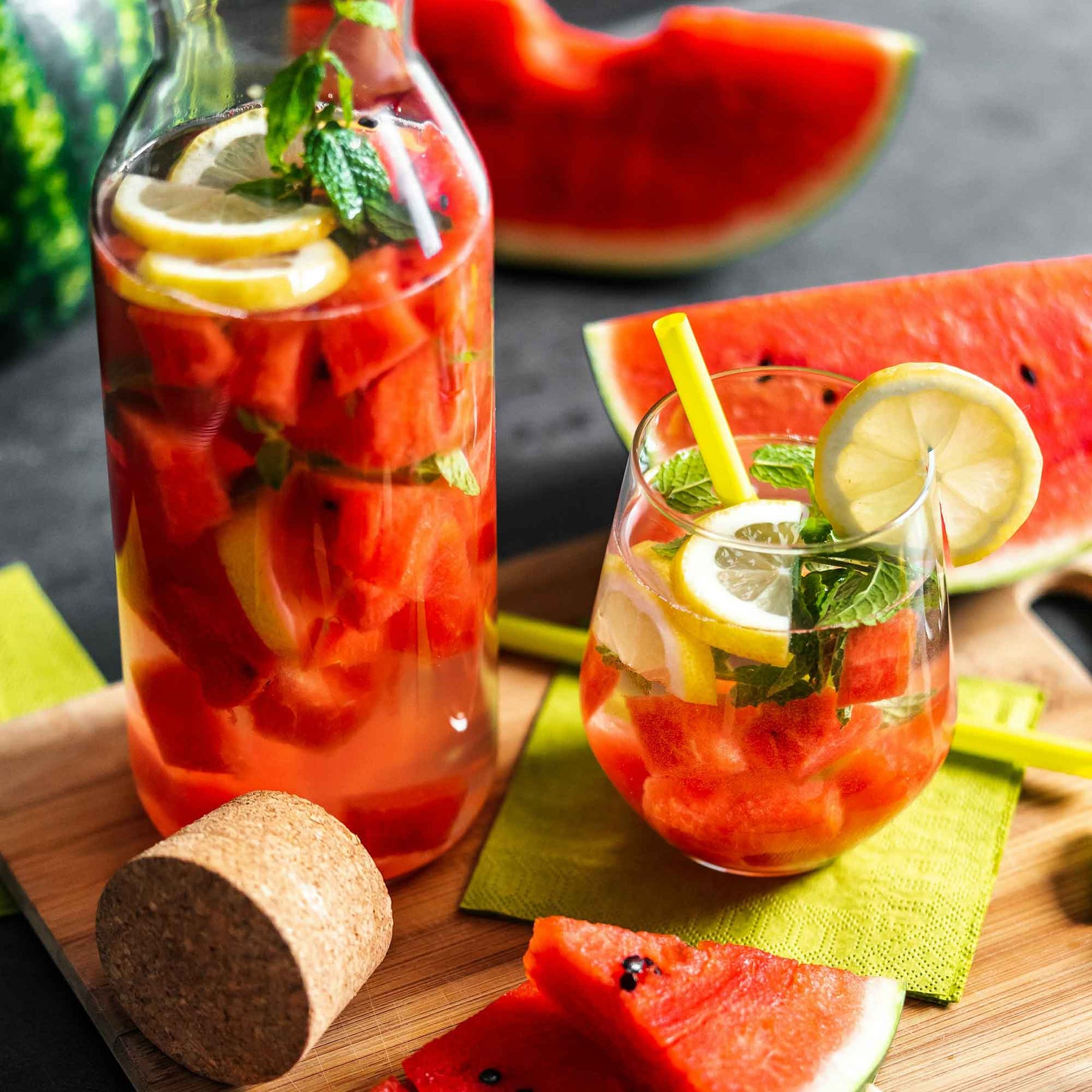 Wassermelonen-Vodka-Spritzer