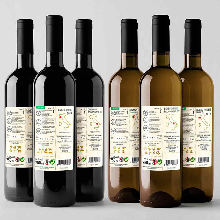 BACCYS Probierpaket Italienische Weine trocken - 6 x 0.75L