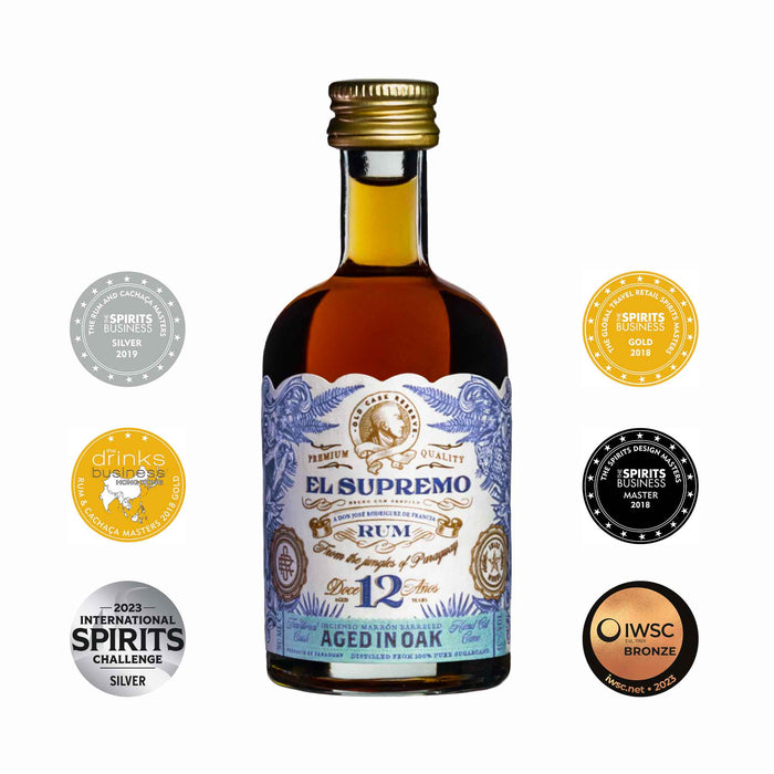 EL SUPREMO Premium Rum Mini 12 Años