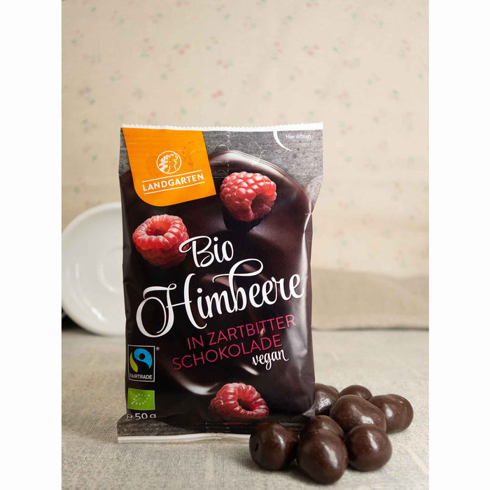 LANDGARTEN Bio FT Himbeere in Zartbitter-Schokolade