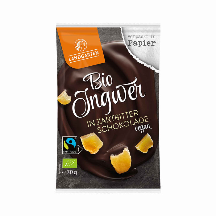 LANDGARTEN Bio FT Ingwer in Zartbitter-Schokolade