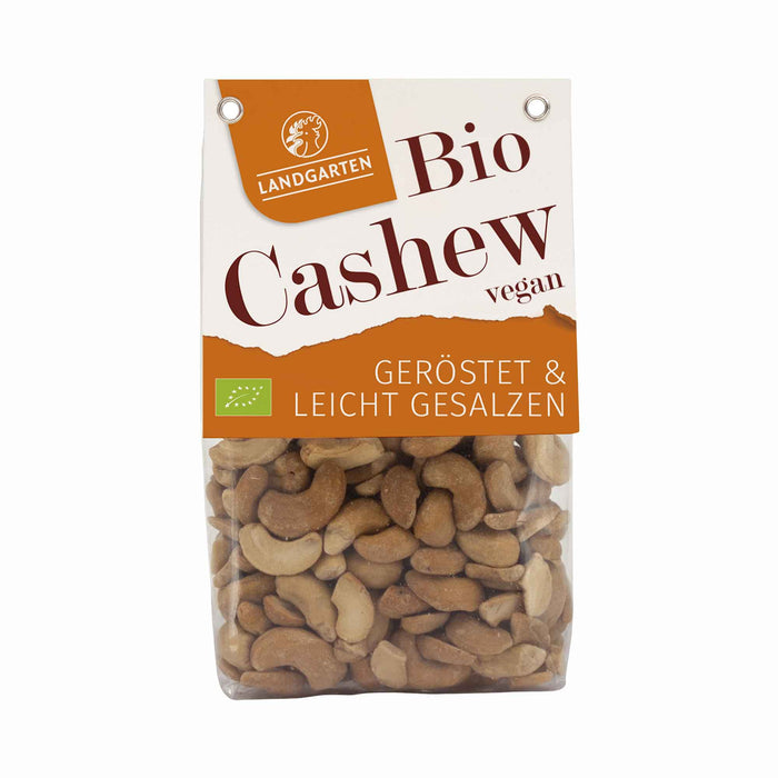 LANDGARTEN Bio Cashews geröstet gesalzen 160g