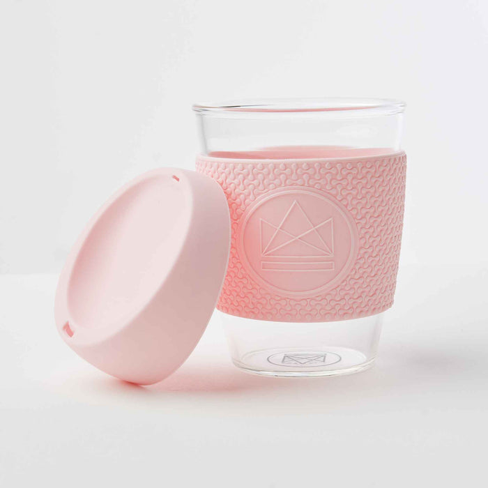 NEON KACTUS Kaffeetasse aus Glas 340ml - Pink Flamingo