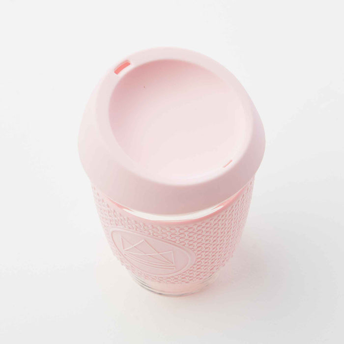 NEON KACTUS Kaffeetasse aus Glas 340ml - Pink Flamingo