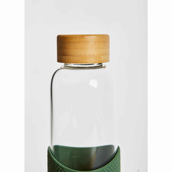 NEON KACTUS Trinkflasche aus Glas  550ml - Happy Camper