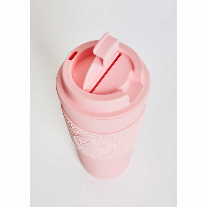 NEON KACTUS Doppelwandiger Kaffeebecher 450ml - Pink Flamingo