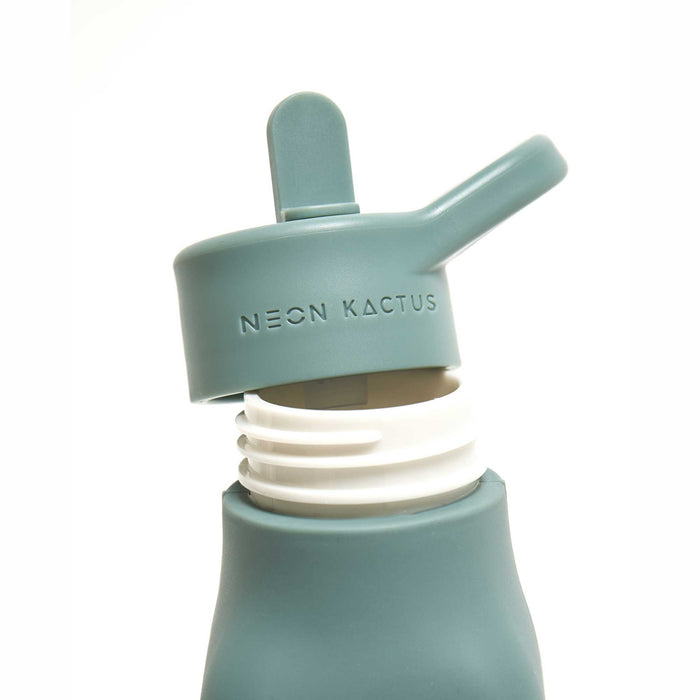 NEON KACTUS Silikon-Trinkflasche für Kinder 340ml - Happy Camper