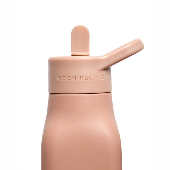 NEON KACTUS Silikon-Trinkflasche für Kinder 340ml - Pink Flamingo