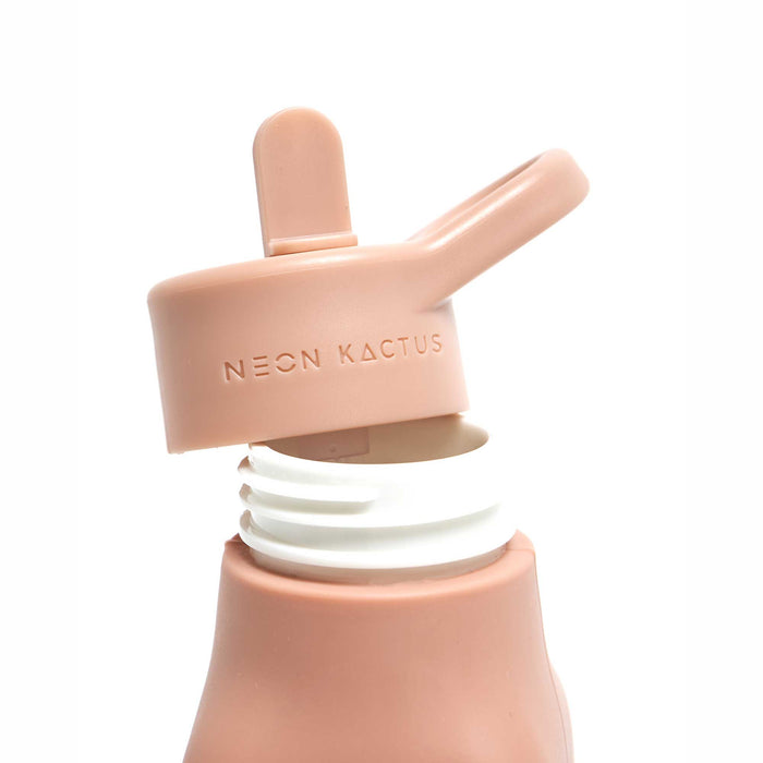 NEON KACTUS Silikon-Trinkflasche für Kinder 340ml - Pink Flamingo