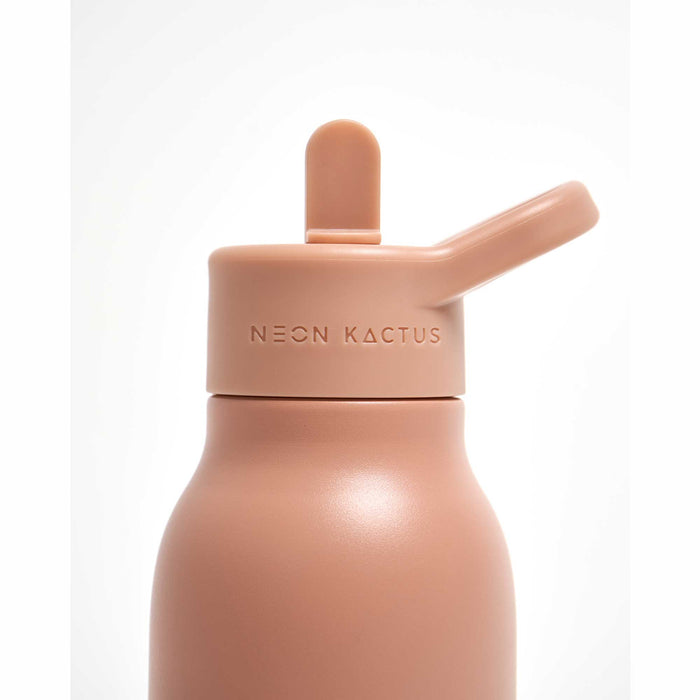 NEON KACTUS Edelstahl-Trinkflasche für Kinder 340ml - Pink Flamingo