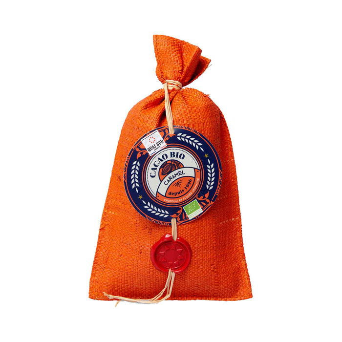 QUAI SUD Bio Kakaopulver Karamell Raffia Beutel