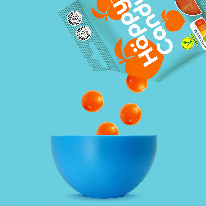 HÄPPY CANDY Pfirsich vegane Fruchtgummis