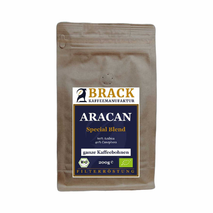 BRACK Bio-Kaffee Filter Aracan, ganze Bohne, 200g
