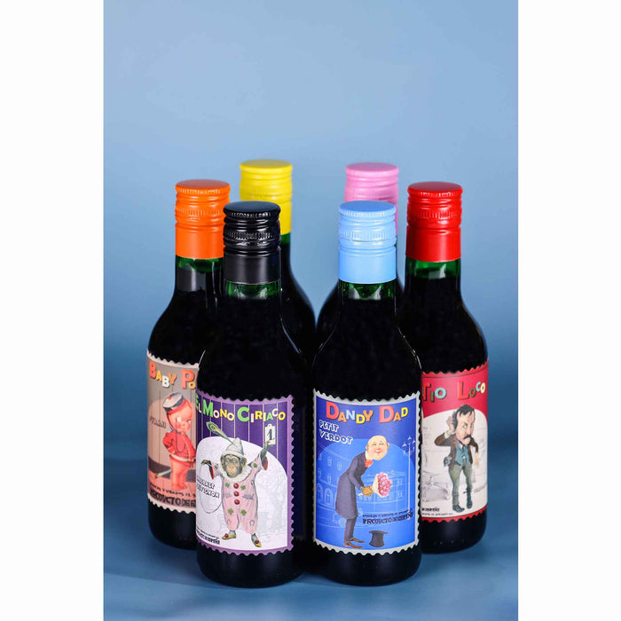 Happy Family Geschenk Box mit 6 spanischen Rotweinen