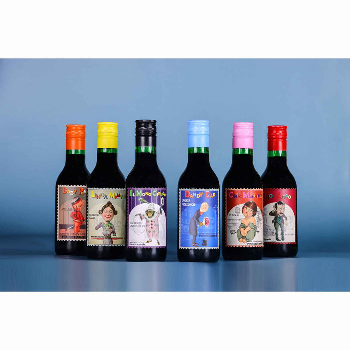 Happy Family Geschenk Box mit 6 spanischen Rotweinen
