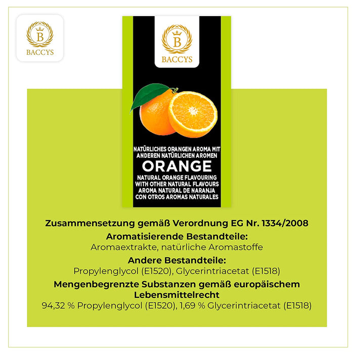 BACCYS Natürliches Aroma - Orange