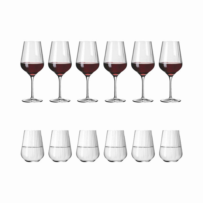 RITZENHOFF Sternschliff 12er-Set Rotwein & Wasser Gläser