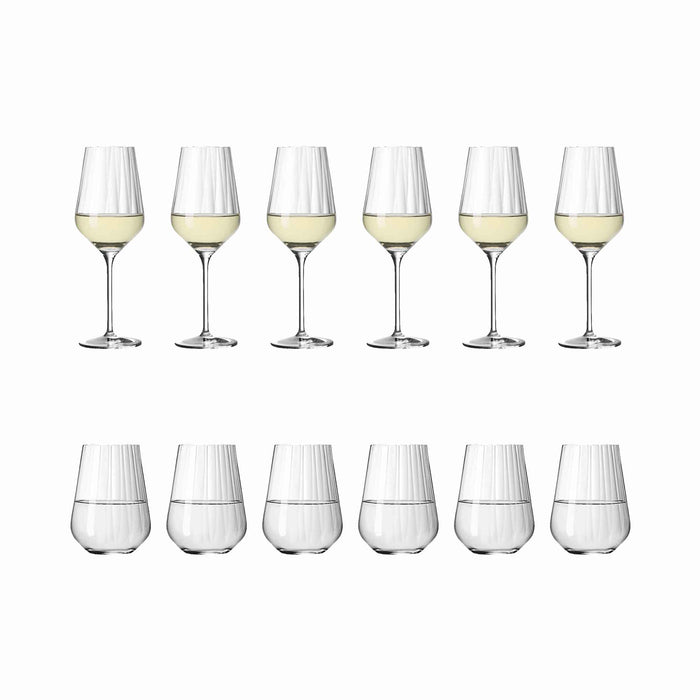 RITZENHOFF Sternschliff 12er-Set Weißwein & Wasser Gläser